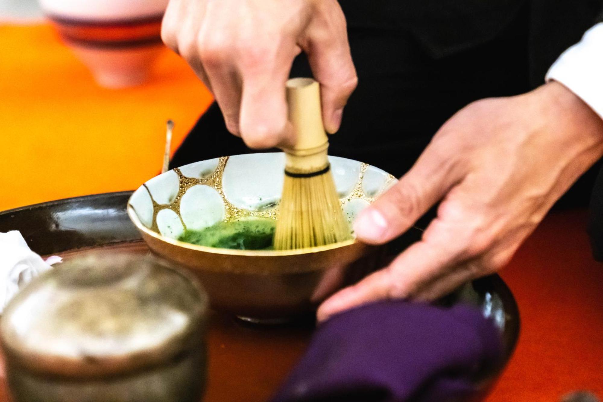 Nohga Hotel Kiyomizu Kioto Zewnętrze zdjęcie Preparation of matcha